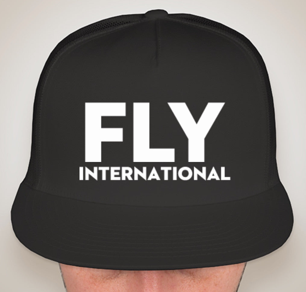 Fly International Classic Trucker Hat — Black