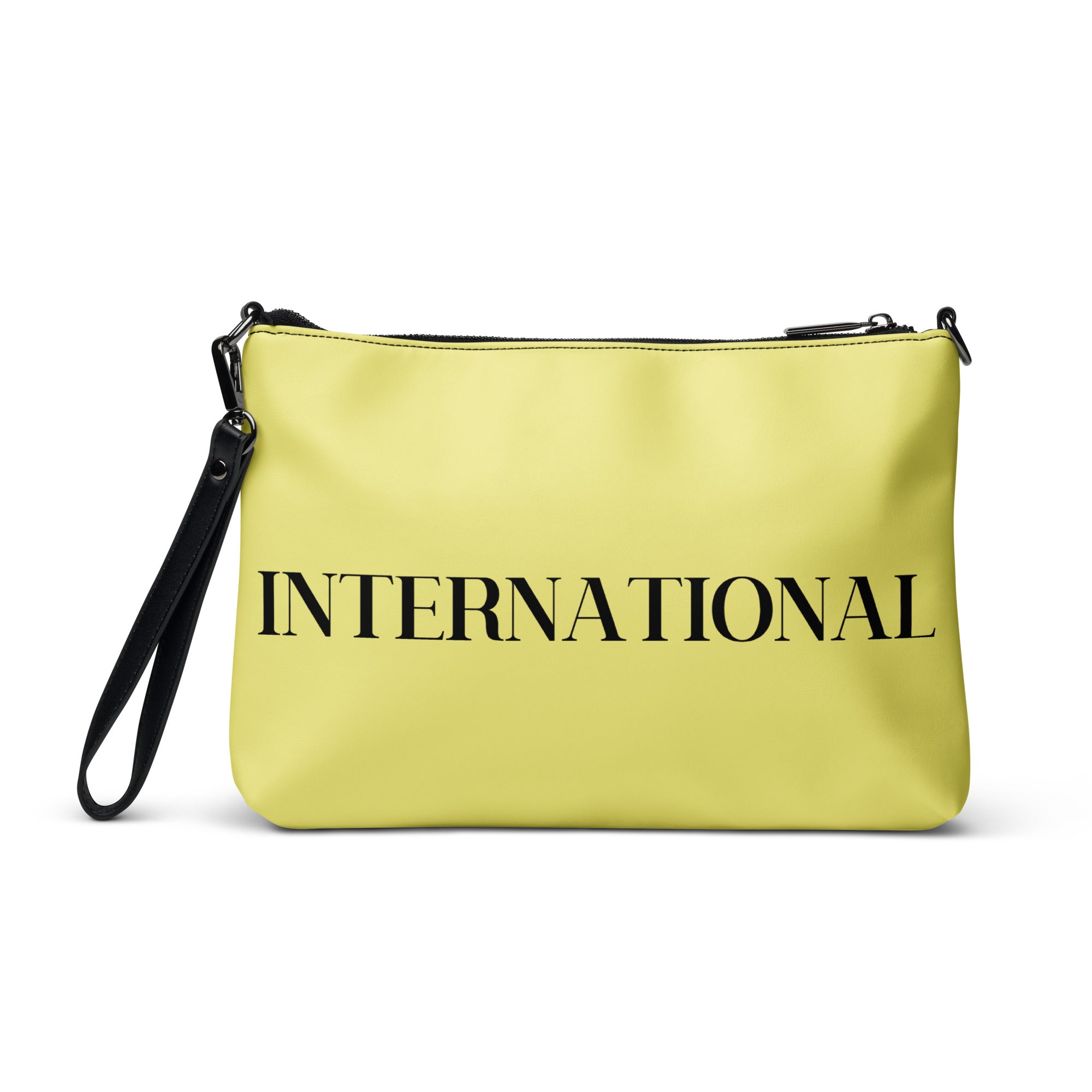 Black / Yellow Crossbody Bag