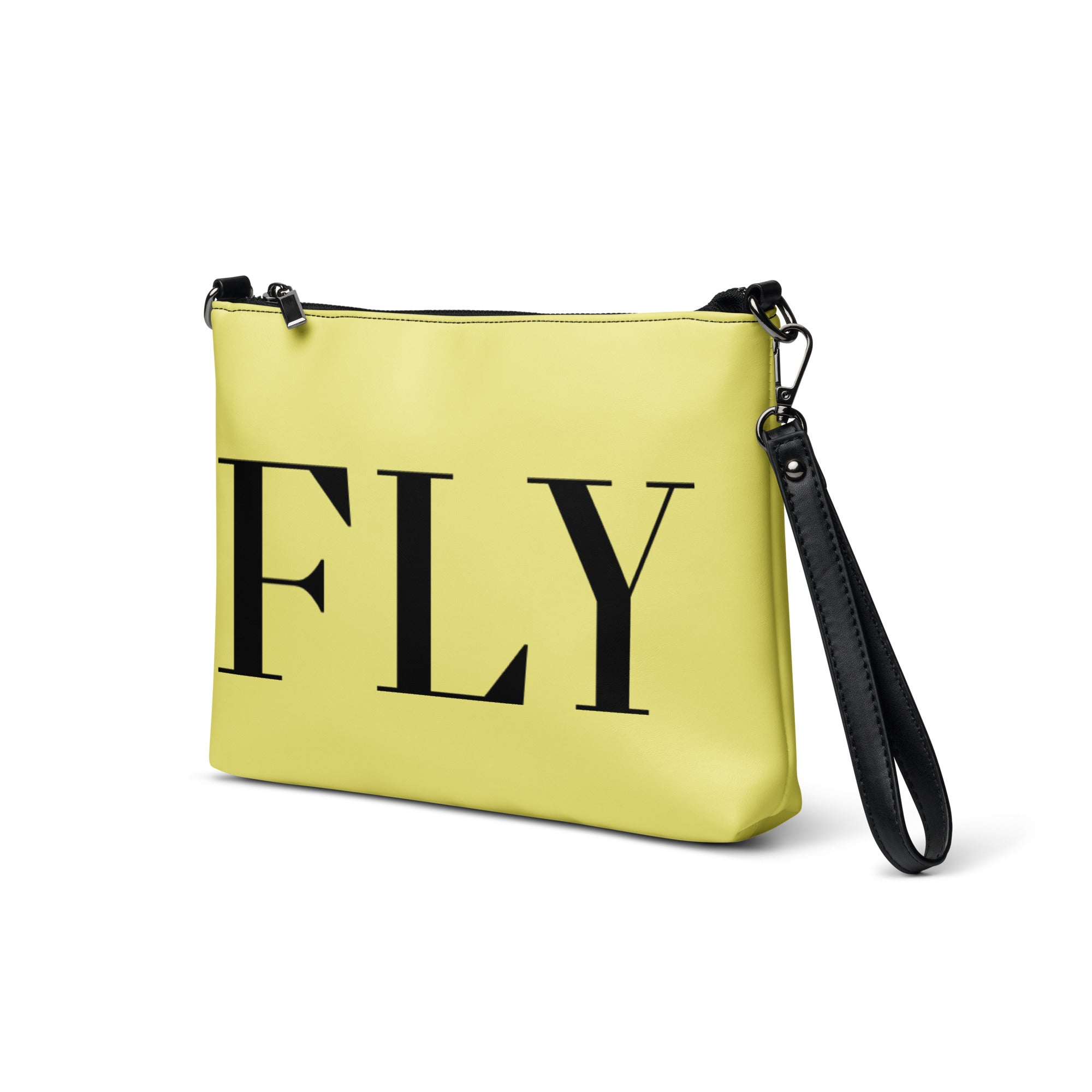 Black / Yellow Crossbody Bag