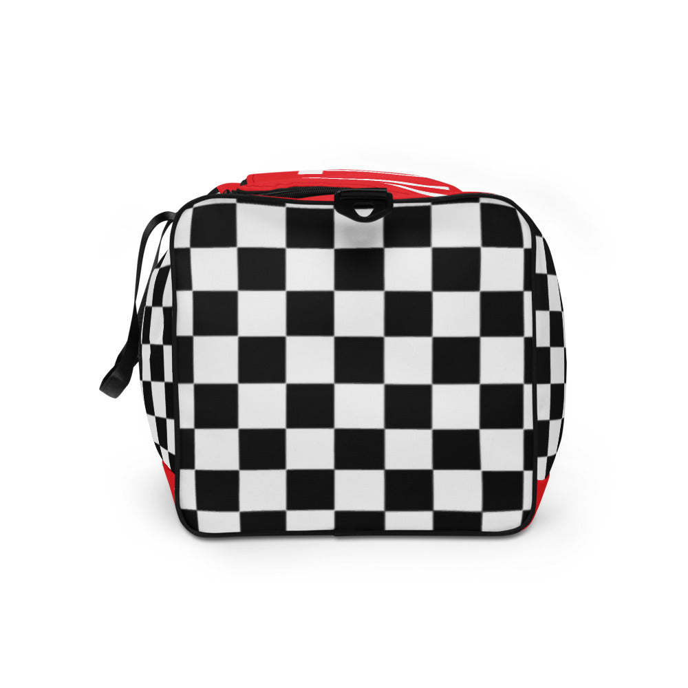 Checkered Red Duffle bag