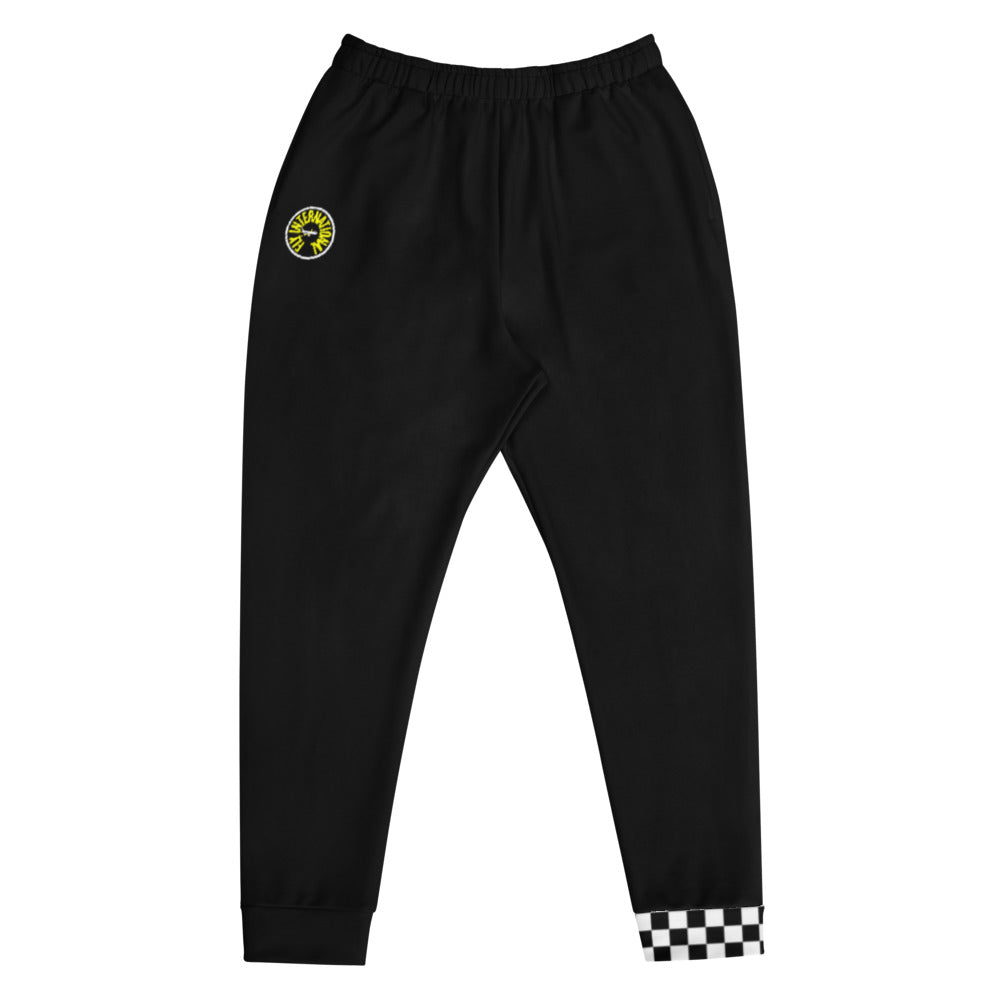 Black / Checkered Men's Joggers