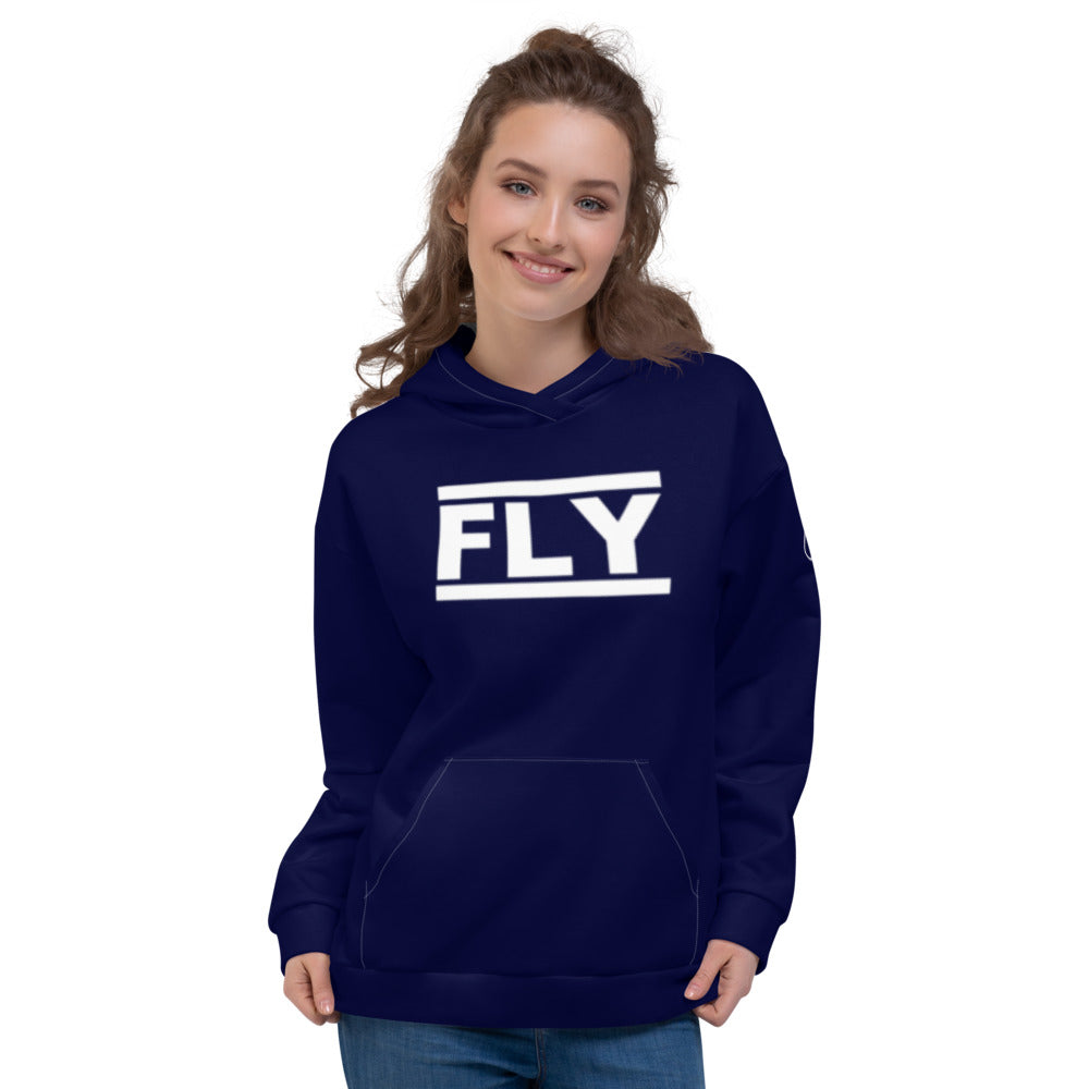 Navy Blue FLY  Unisex Hoodie