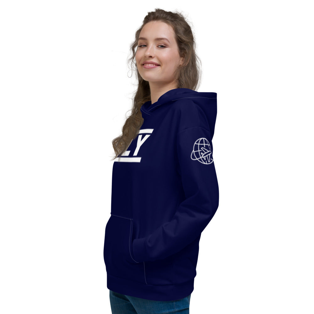 Navy Blue FLY  Unisex Hoodie