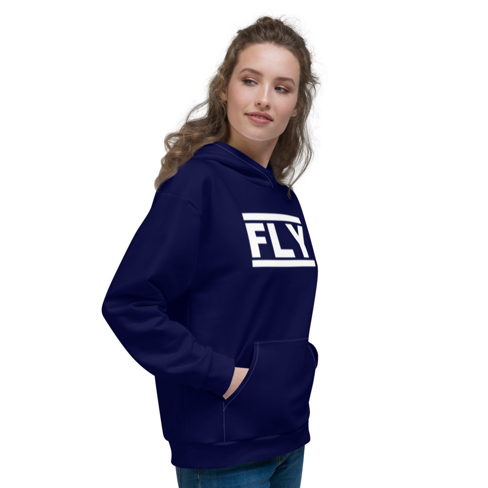 Navy Blue FLY  Unisex Hoodie