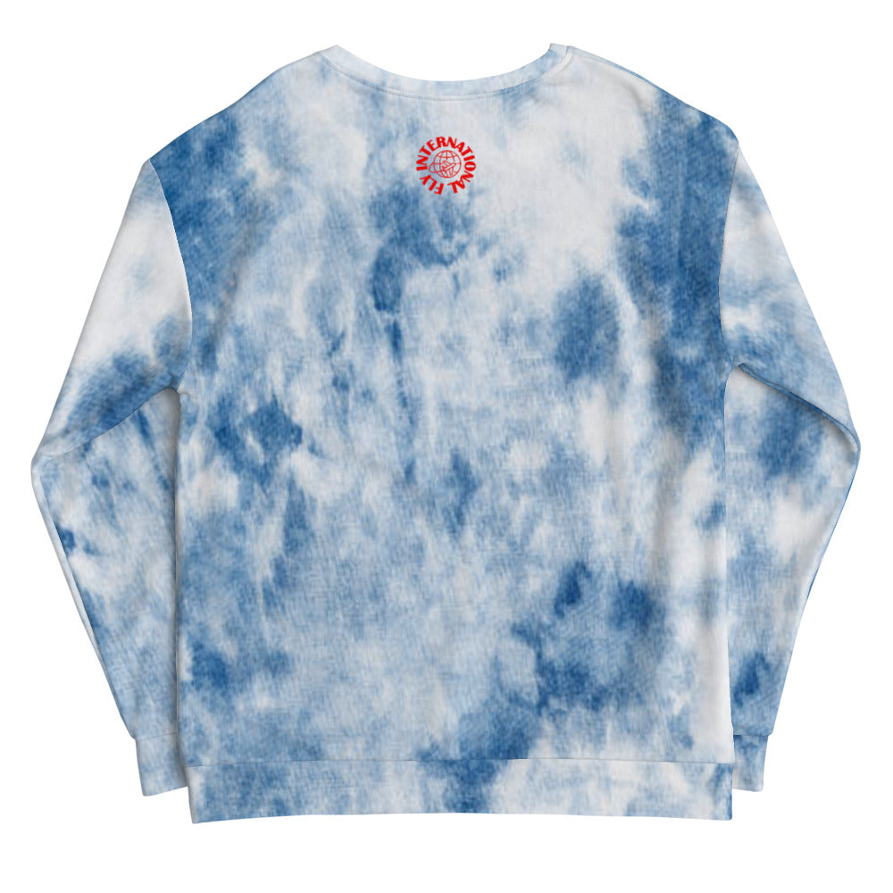 Blue Tie Dye Unisex Sweatshirt