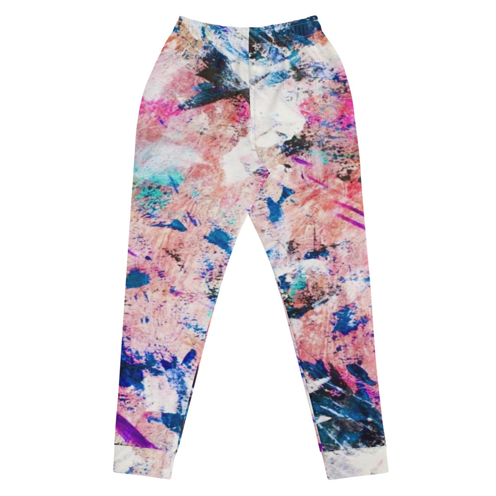 Multi Color Abstract Women's Joggers