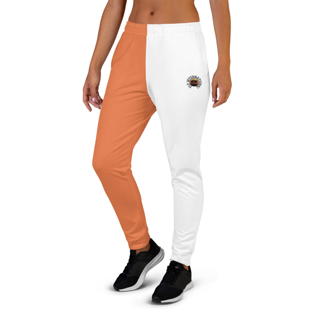 White / Celosia Orange Women's Joggers