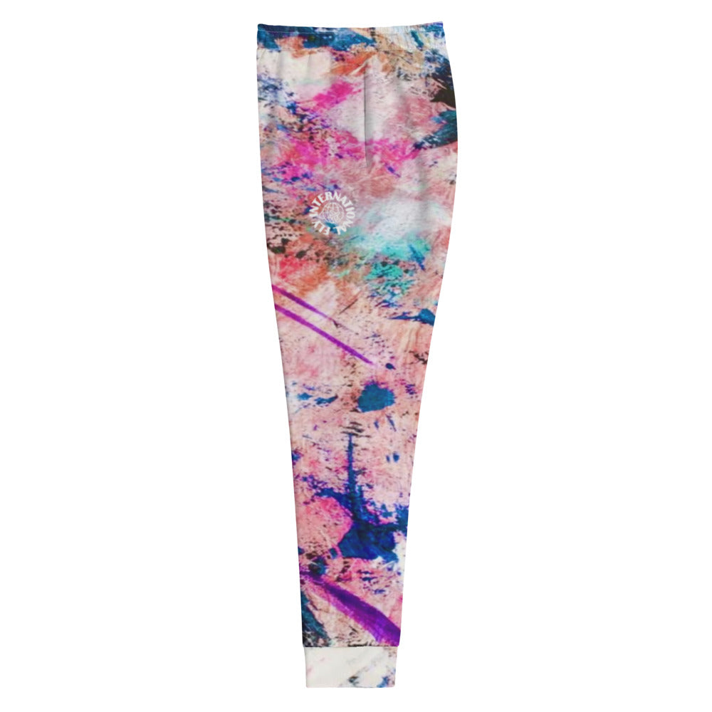 Multi Color Abstract Women's Joggers