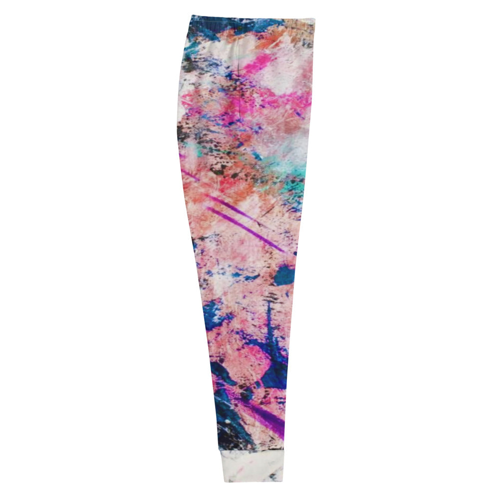 Multi Color Abstract Women's Joggers