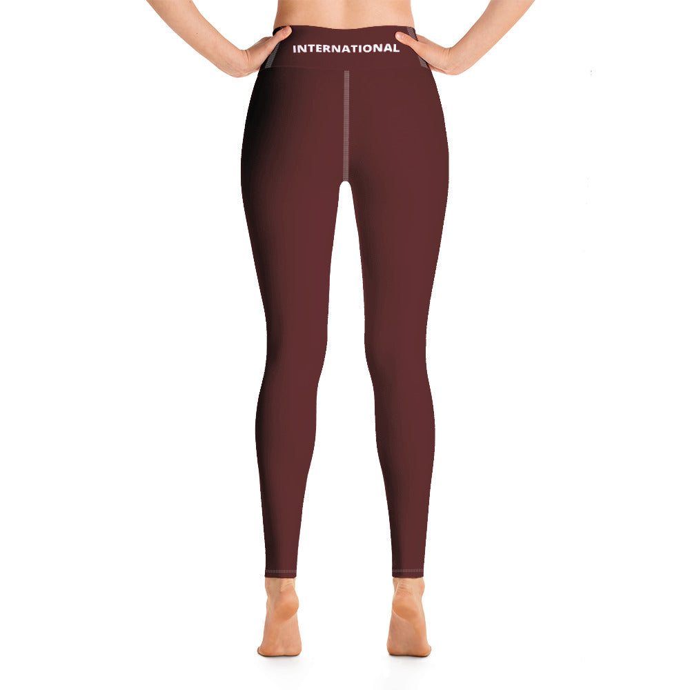 Maroon Yoga Leggings