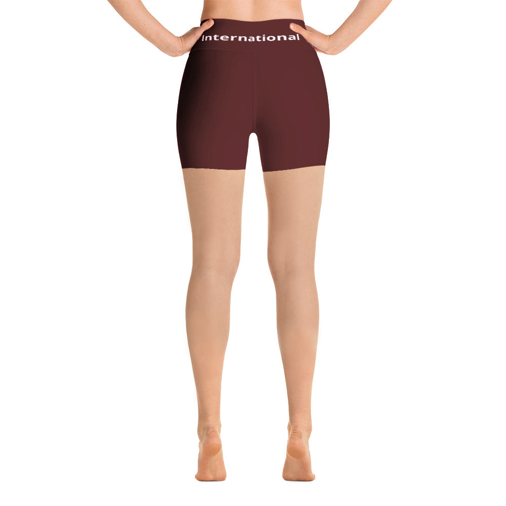 Maroon Yoga Shorts