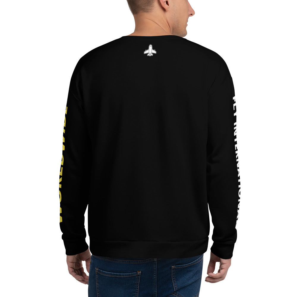 FLY INTERNATIONAL- White Jet Unisex Sweatshirt