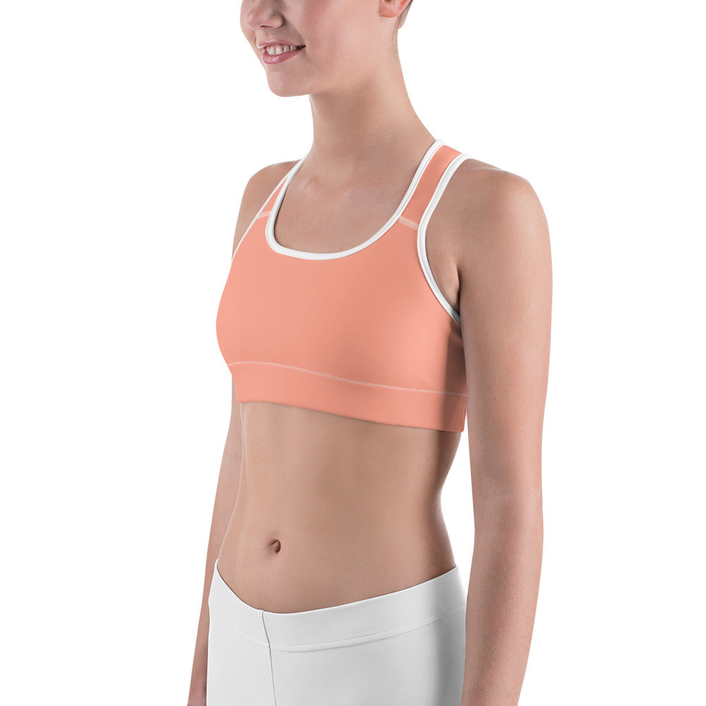 Peach Sports Bra