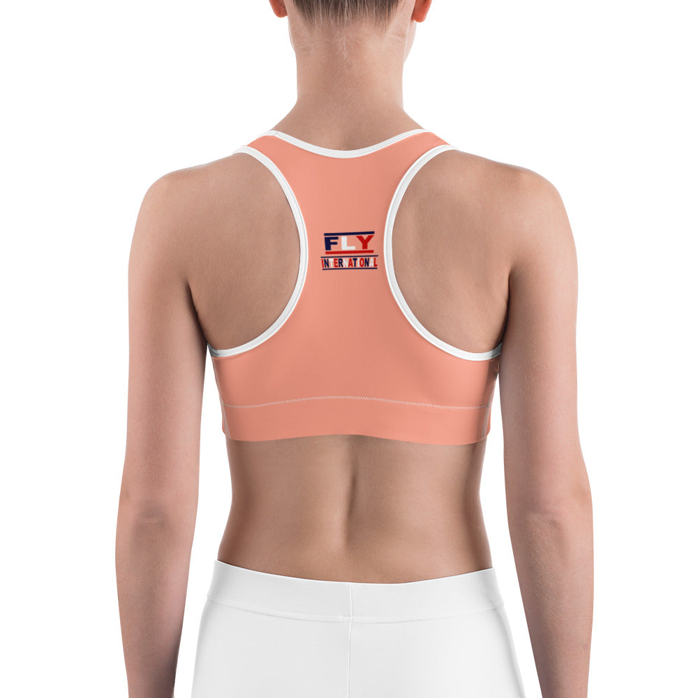 Peach Sports Bra