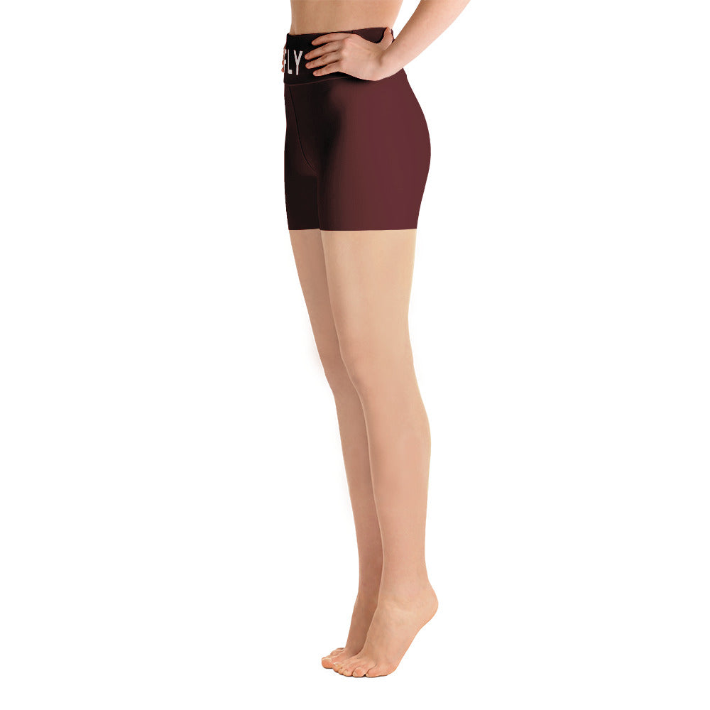 Maroon Yoga Shorts