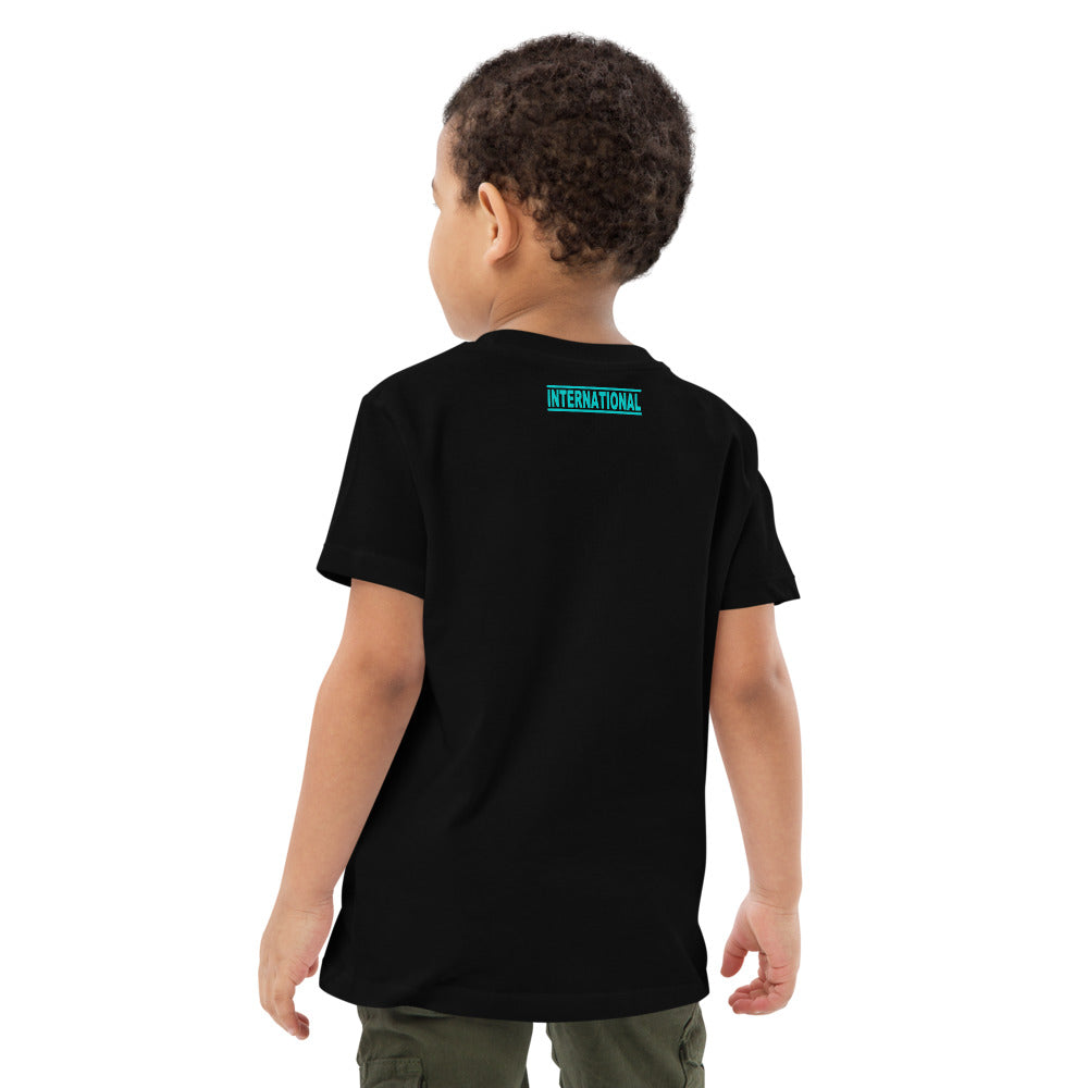 Turquoise Unisex  Organic cotton Kids T-Shirt
