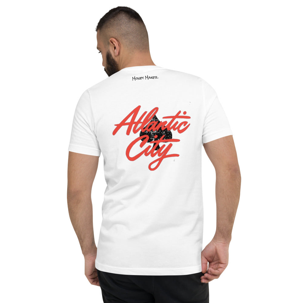 Atlantic City Unisex Short Sleeve V-Neck T-Shirt